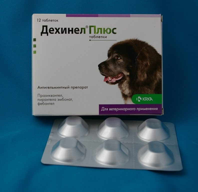 Дехинел-плюс таблетки для крупных собак