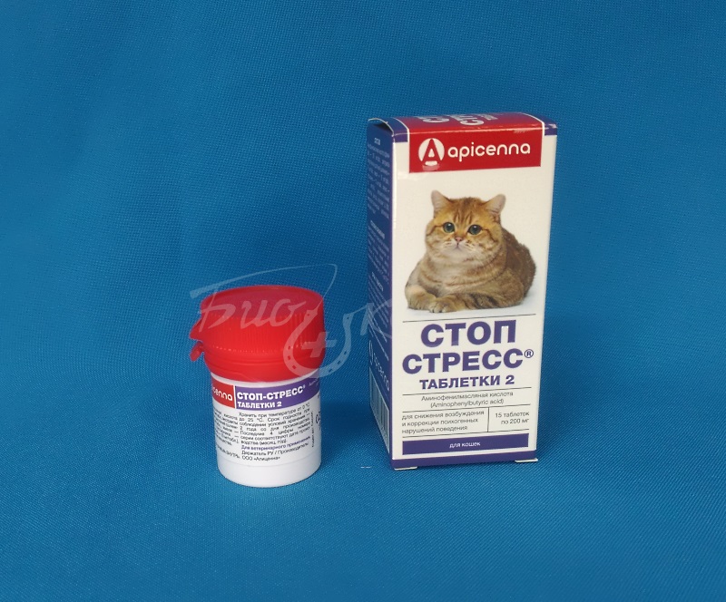 Стоп-стресс табл 200 мг для Кошек упак 15т